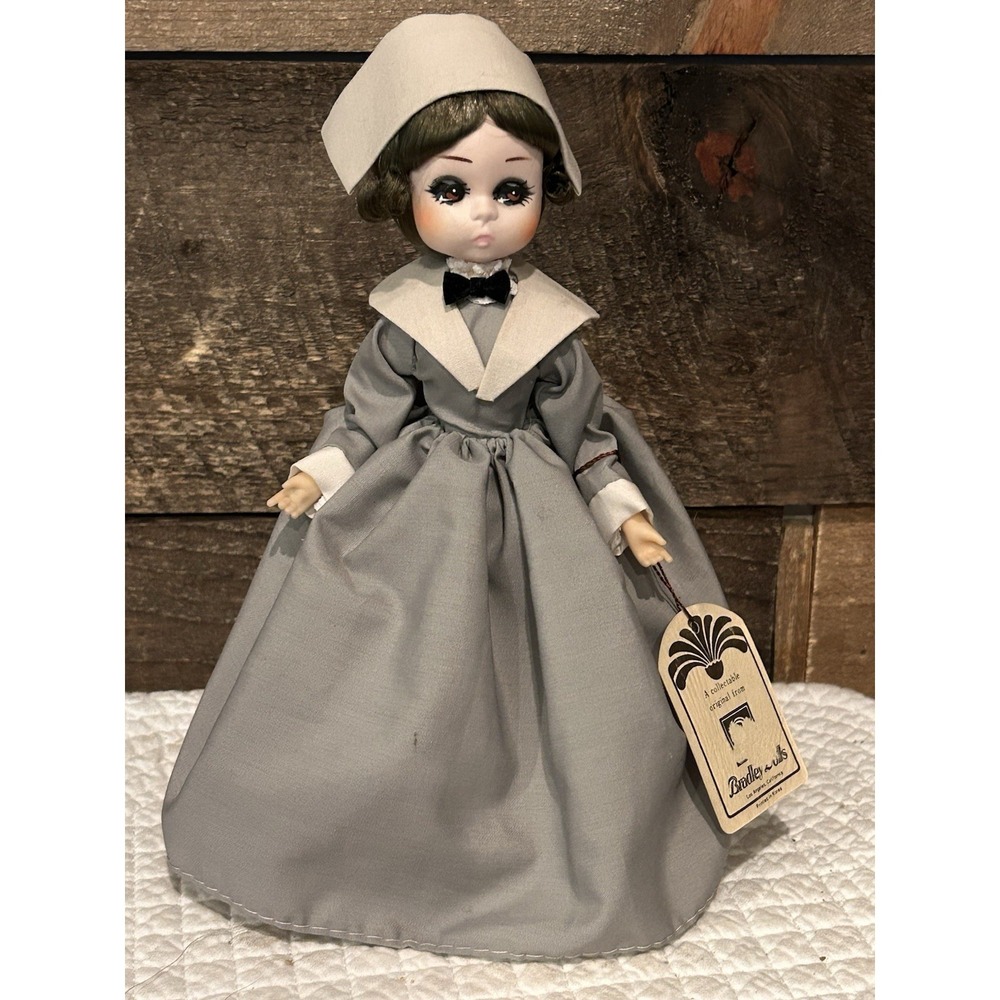 Bradley Doll Collection‎ Miss November Vintage N.O.S On A Stand Brunette